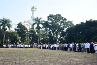 Pasca Libur Hari Raya Idul Fitri 1445 H/2024 Para ASN Kab Bandung Kembali Masuk Kerja.