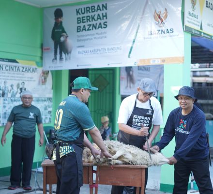 BAZNAS Kabupaten Bandung Adakan Kurban Berkah dari BAZNAS RI dan Kaum Muslimin