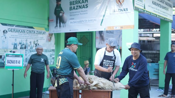 BAZNAS Kabupaten Bandung Adakan Kurban Berkah dari BAZNAS RI dan Kaum Muslimin